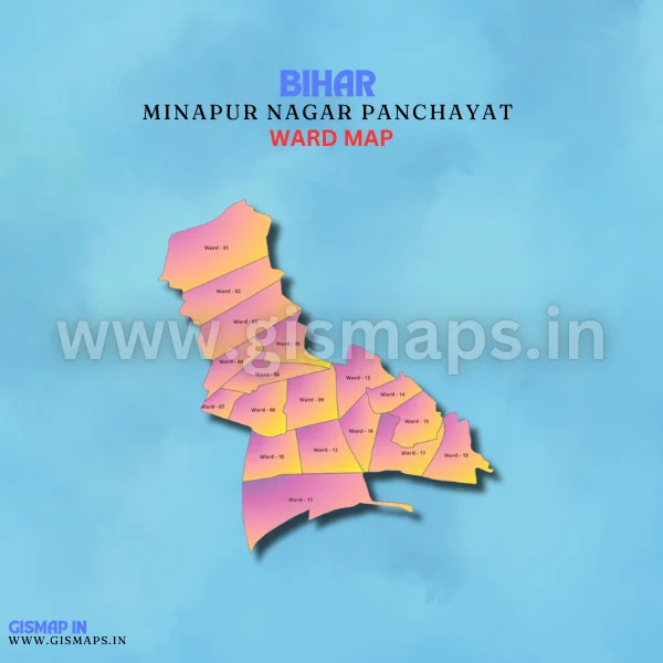 Minapur Nagar Panchayat Ward Map